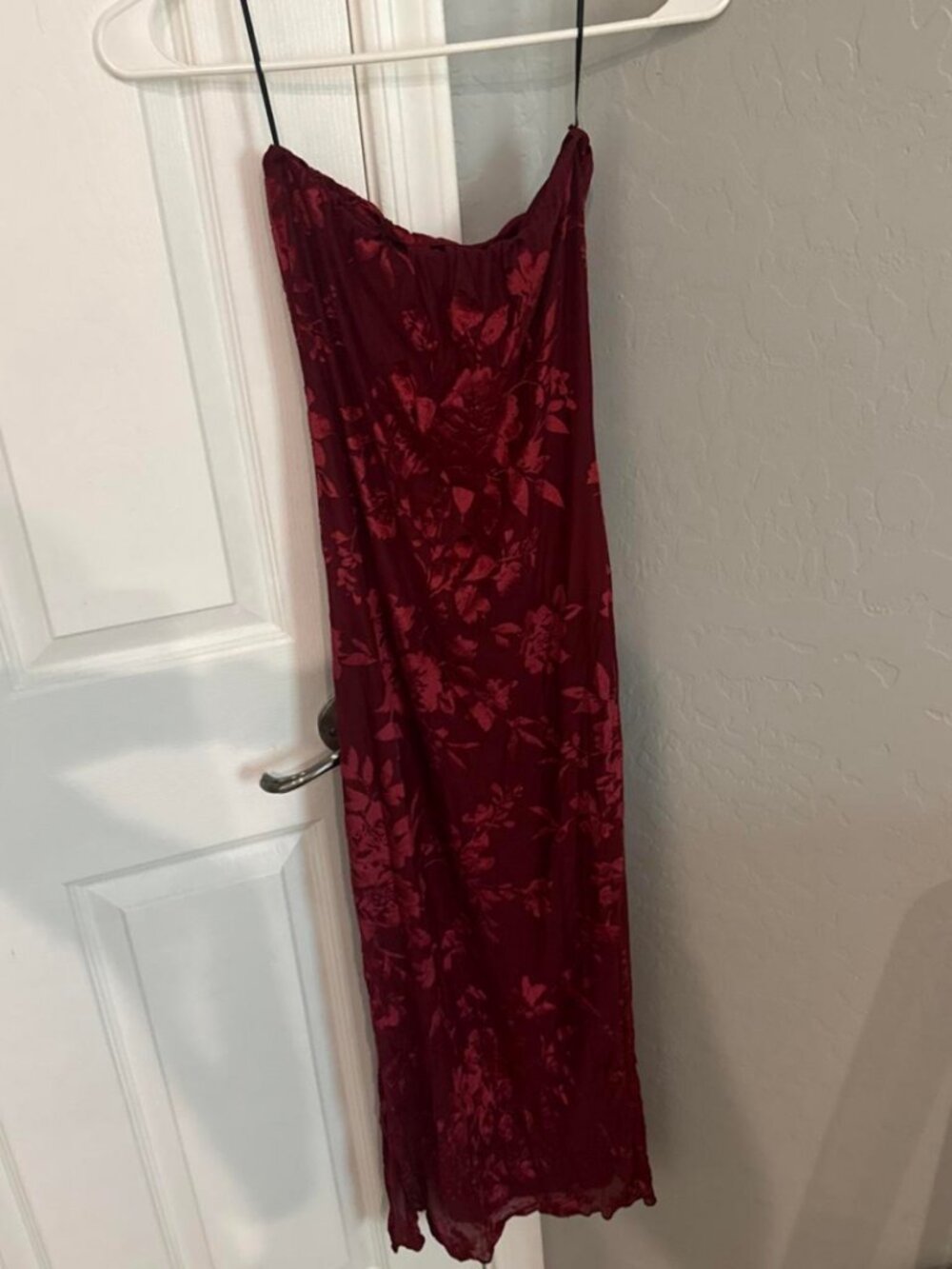 H&M Women's Burgundy and Red Dress